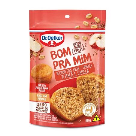Mistura para Bolo Dr Oetker Bom pra Mim Zero Açúcar Maçã e Canela 50g