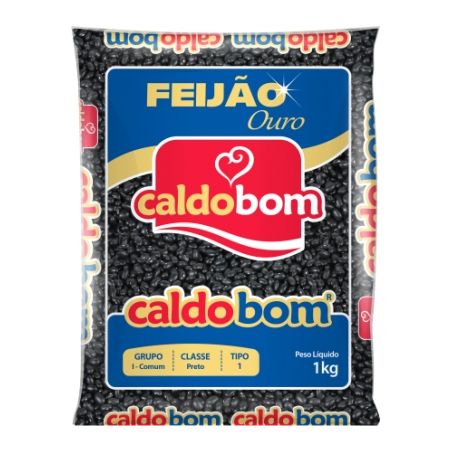 Feijao Preto Caldo Bom 1kg Tipo 1