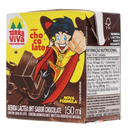 Bebida lactea terrinha uht sabor chocolate 150ml 360-4