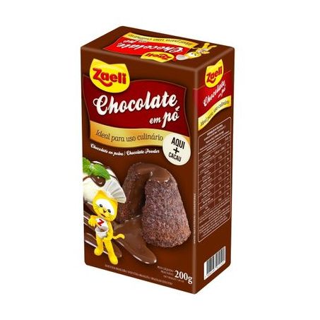 Chocolate em po zaeli+cacau 200g