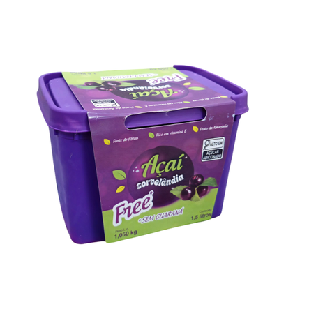 AÇAÍ SORVELANDIA S/ GUARANÁ 1,5L