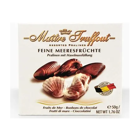 CHOC.MAITRE TRUFFOUT 50G MINI FRUTOS DO MAR