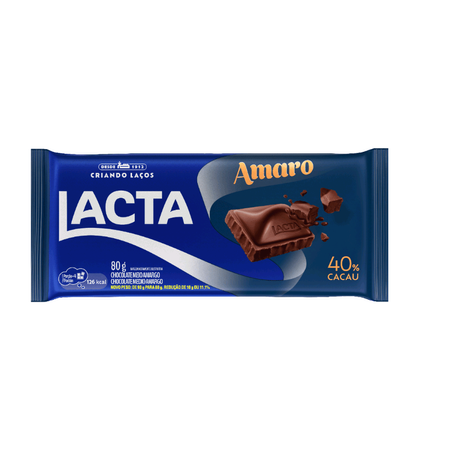 CHOCOLATE  LACTA AMARO 80G (092736)