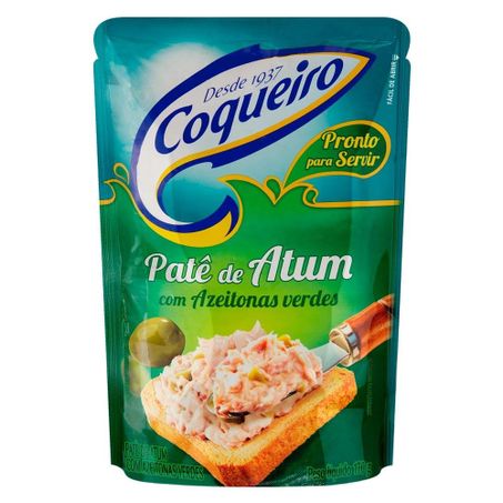 PATÊ DE ATUM COM AZEITONAS VERDES COQUEIRO SACHÊ