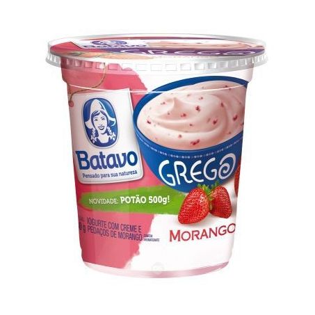 Iogurte batavo grego morango 450g