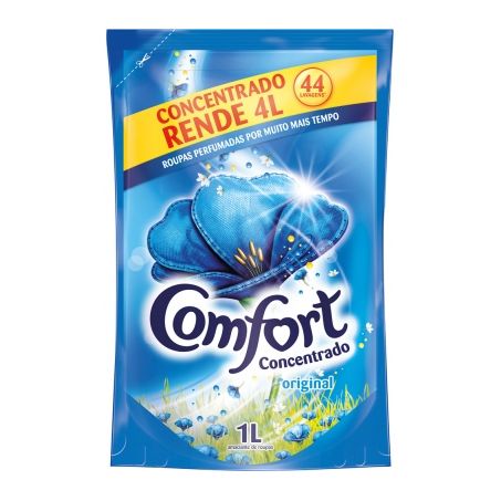 Amaciante Comfort 900ml Concentrado Sache Intense/Classic Azul