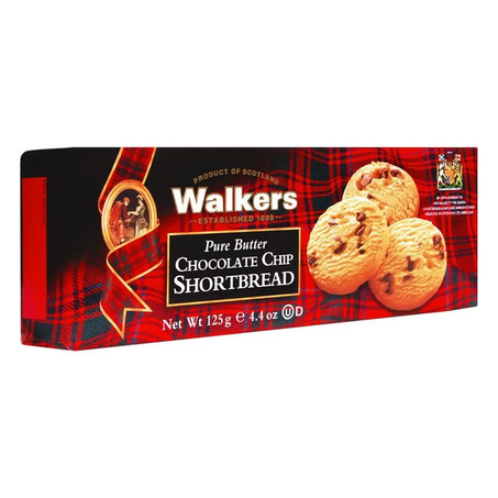 BISCOITO WALKERS SHORTBREAD COM GOTA CHOCOLATA 125G