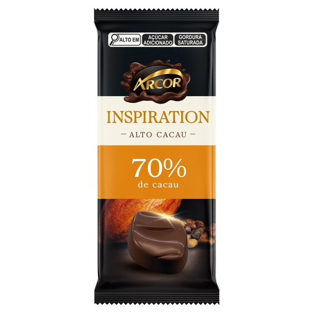 Chocolate Arcor 80g - Amargo - 70% Cacau