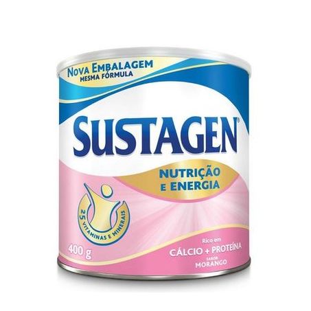 Alimento Sustagem 400g Lata Morango