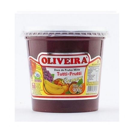 Doce de Frutas Oliveira Misto Tutti-Frutti Pote 900gr