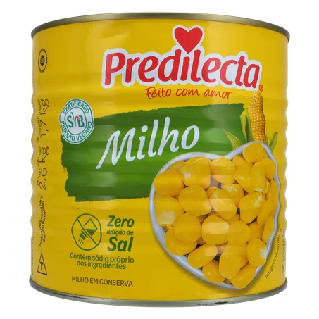 Milho verde predilecta lata 1,7kg 360-35