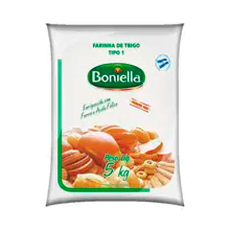 Farinha trigo boniella t1 pc 5kg