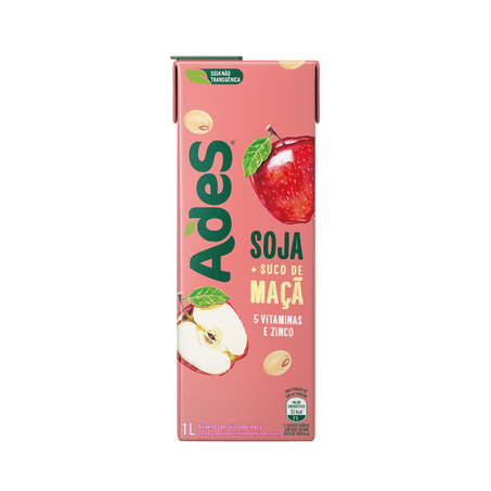 Suco ades cx frutas maca 1l