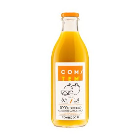 Suco Pronto Com/tem Laranja E Maçã Garrafa 1LT