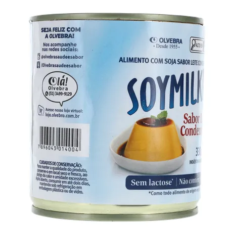 Alimento À Base de Soja Soymilke Sabor Leite Condensado Sem Lactose Lata 330gr 360-31