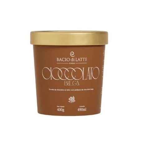 Sorvete bacio di latte 490ml cioccolato belga