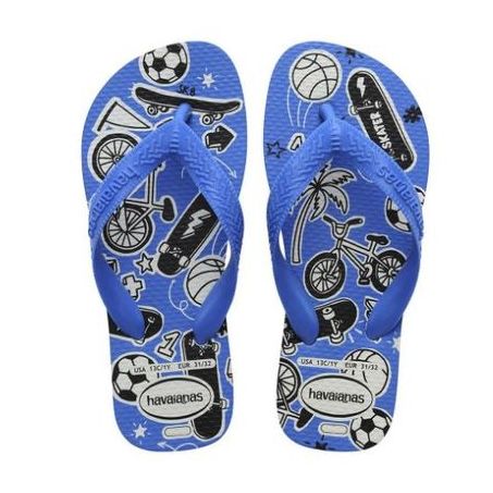 CHINELO HAVAIANAS KIDS ATHLETIC 33/34 BRCO/AZUL