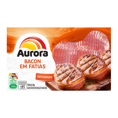 Bacon Aurora Fatiado 250G