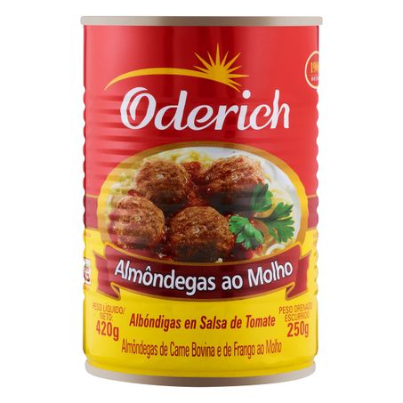 ALMÔNDEGAS AO MOLHO ODERICH
