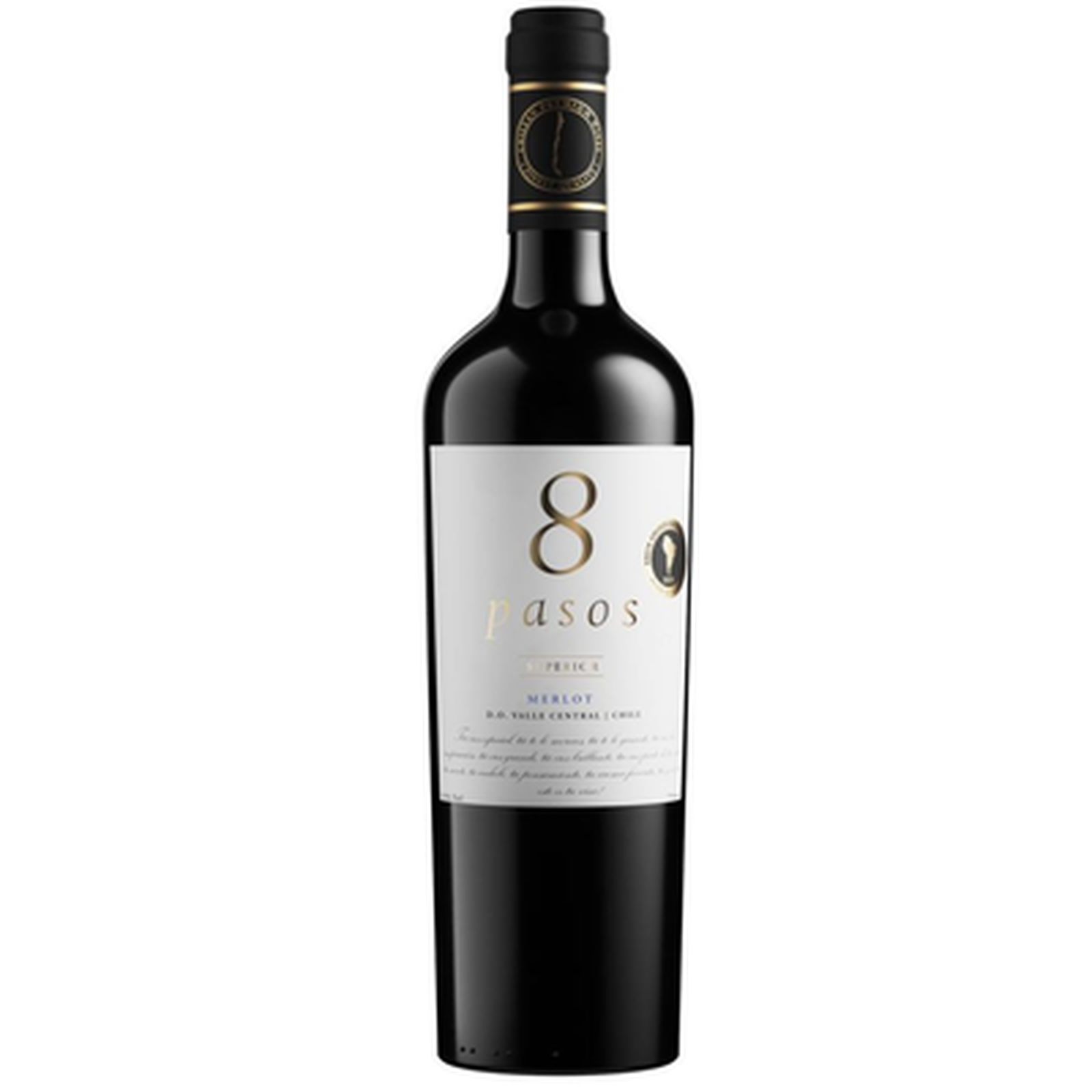 Vinho Tinto Chileno 8Pasos Superior Merlot 750ml