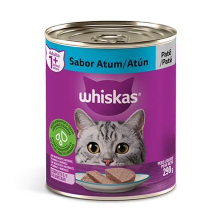 PATÊ WHISKAS ATUM LATA  290G