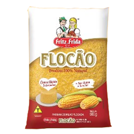 FARINHA DE MILHO FRITZ&FRIDA FLOCÃO 500G