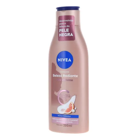 Hidratante Corporal Nivea Beleza Radiante Frasco 200ml 360-2