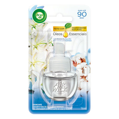 Bom ar eletrico l.bco algodao 16ml refil