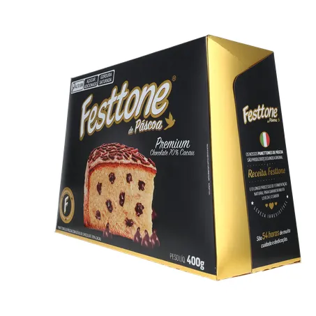 Panettone de Páscoa Festtone Chocolate 70 Cacau 400G 360-23