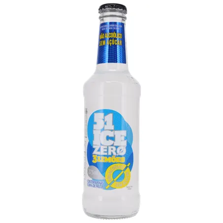 Bebida 51 Ice Sem Álcool Zero Açúcar 3 Limões Vidro 275ml 
  360-1