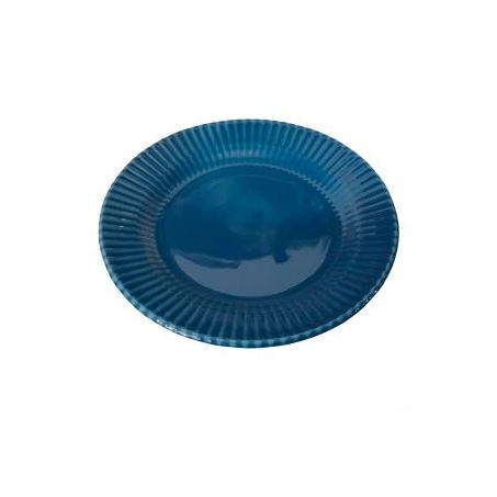 Prato sobremesa Oxford canele azul