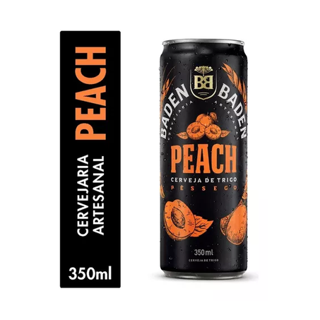 CERVEJA BADEN PEACH PÊSSEGO SLIM 350ML