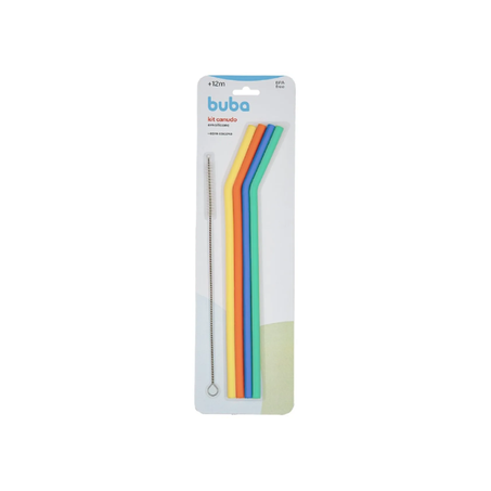 KIT CANUDO BUBA INFANTIL+ESCOVA DE LIMPEZA 5 PEÇAS