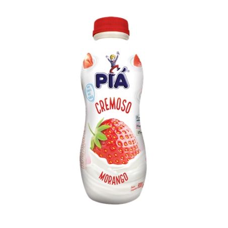 IOGURTE PIA CREMOSO GARRAFA MORANGO 800G