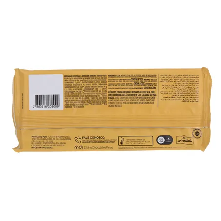 CHOCOLATE BARRA DIVINE DIVINUT S/ GLÚTEN 70G 360-2