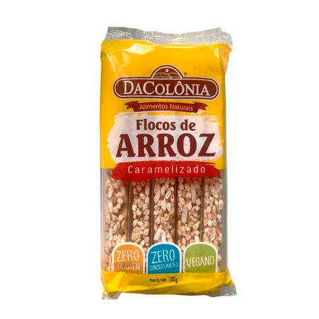 FLOCOS DE ARROZ CARAMELIZADO 100G DACOLONIA