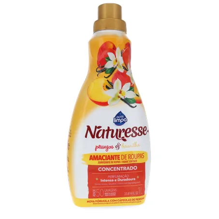 AMACIANTE GOTA LIMPA NATURESSE PÊSSEGO/BAUNILHA 1L 360-35