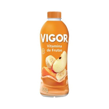 Iogurte Parcialmente Desnatado Vitamina de Frutas Vigor Garrafa 800G