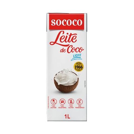 Leite de coco sococo light tp 1l