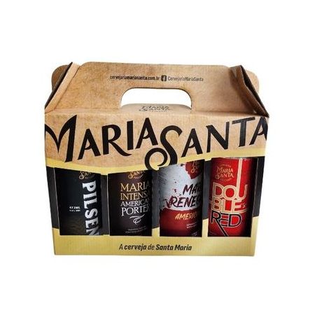 KIT CERVEJA MARIA SANTA 4 LATAS 473ML