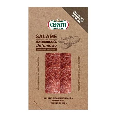 Salame Ceratti hamburguês defumado fatiado 100g