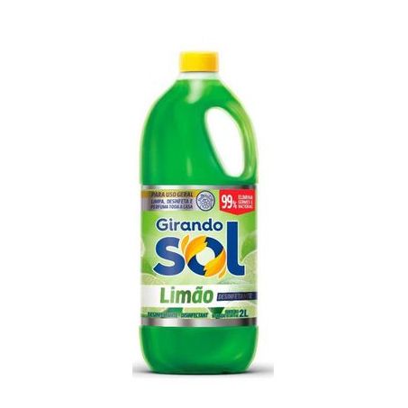 Desinfetante girando sol limao 2l