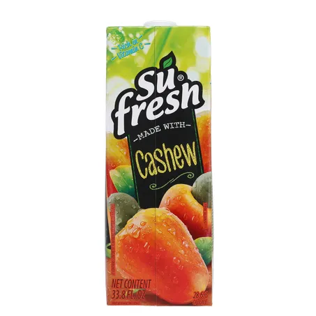 Bebida de Fruta Adoçada Su Fresh Caju Caixa com Tampa 1lt 360-18