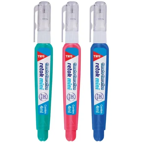 Esc caneta corretiva tris refix mini 4ml