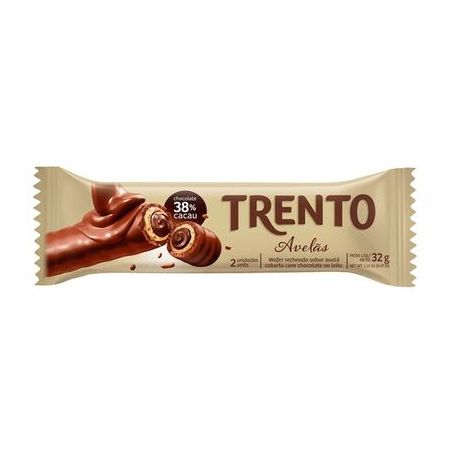 Wafer recheado avelã trento 29g