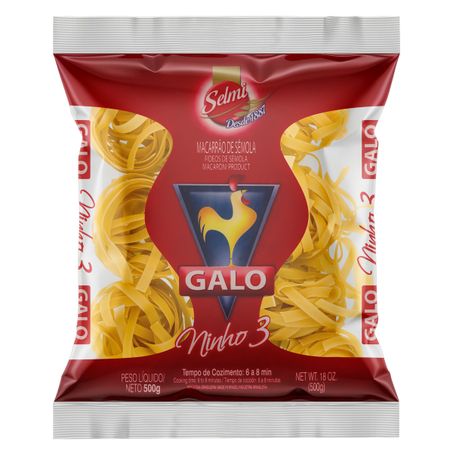 MACARRÃO DE SÊMOLA NINHO 3 GALO