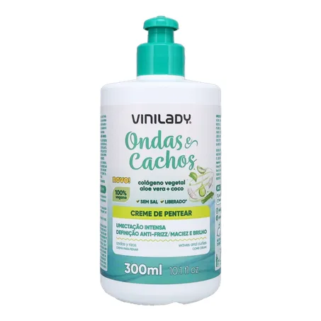 Creme P/Pentear Vinilady Ondas e Cachos 300ml 360-0