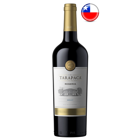 VINHO CHILE TARAPACA RESERVA MERLOT 750ML