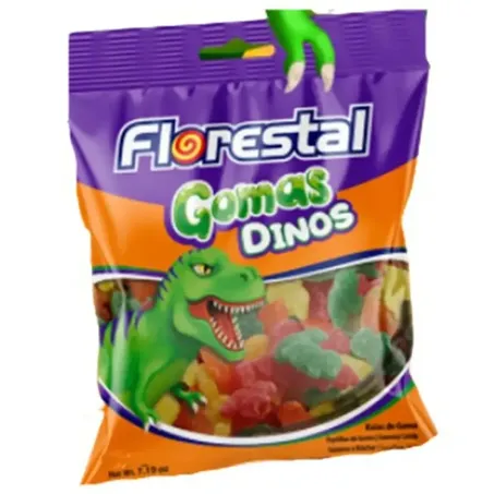 BALA GOMA FLORESTAL DINOS 500GR