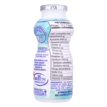 Bebida Láctea Fermentada Batavo Pense Zero Morango 170g 360-13